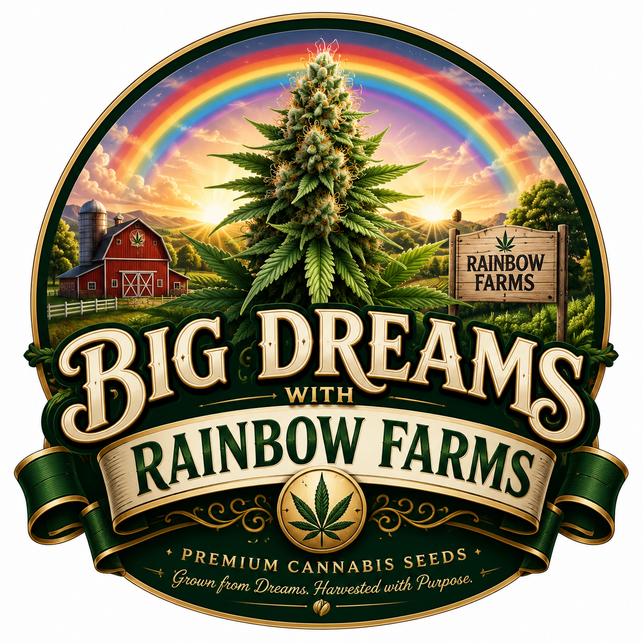 Rainbow Joe's Farm farm emblem